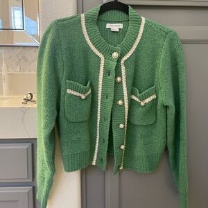 Urban revivo Green Cardigan Sweater small